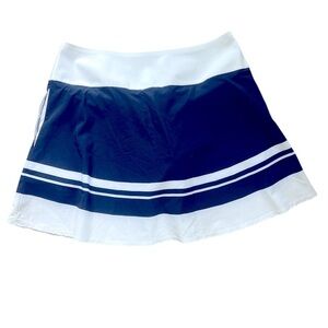 PUMA Stripe Skort Skirt Blue & White Size Large